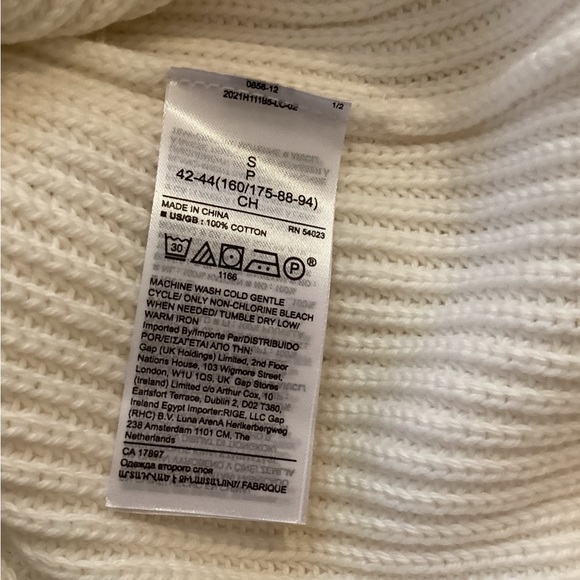 NWT BANANA REPUBLIC ORGANIC COTTON DROP SHOULDER SWEATER - MULTI SEASONAL! - Picture 9 of 11